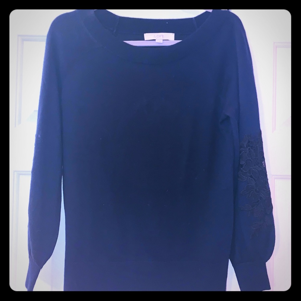 Anne Taylor LOFT blue sweater